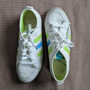 Adidas white sneakers